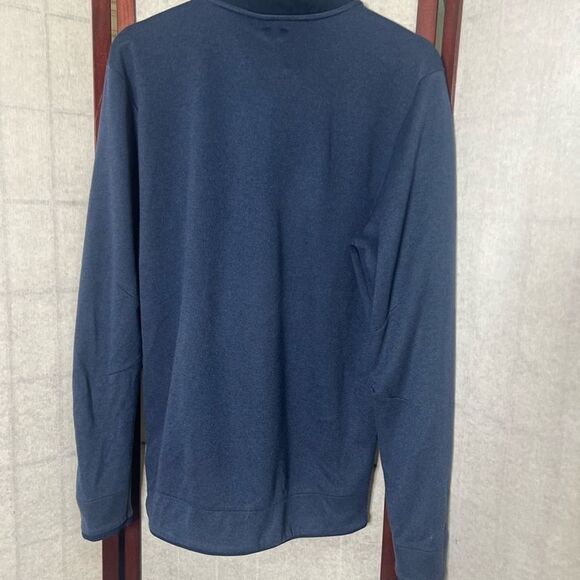 UNDERARMOUR GOLF LOOSE 1/4 ZIP SNAP LONG‎ SLEEVE GOLDGEAR SWEARER SIZE L - Picture 3 of 9